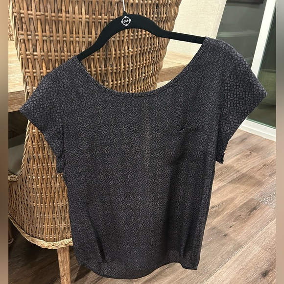 Joie Rancher Silk Short Sleeve Blouse - Picture 9 of 10